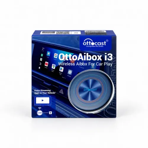 Streaming para central multimídia automotiva compatível com CarPlay OttoAibox i3 OttoCast