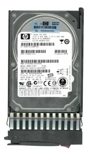 Hd Sas Hp 146gb 10k 2.5 Dg146babcf 460850-002 Cor Prateado