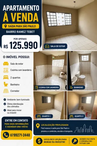 Apartamento saida para São Paulo 