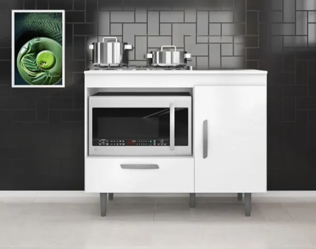 Fabuloso Balcão p/ Cooktop 4b Alecrim - Entrega e montagem grátis pra Fortaleza