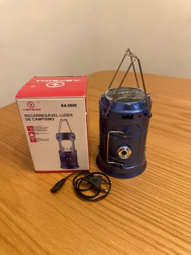 Lanterna Recarregável de Camping Kapbom KA-5800 - Nova na Caixa