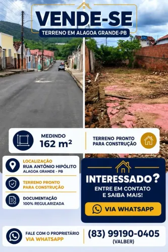 OPORTUNIDADE terreno em Alagoa Grande