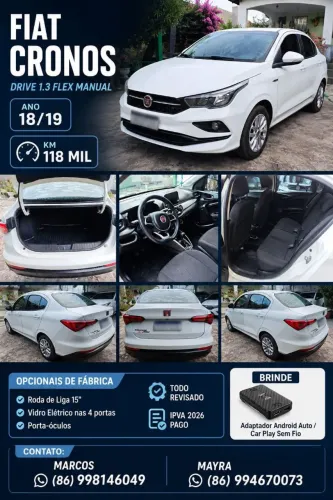 Fiat Cronos Drive 1.3 8V Flex 2019
