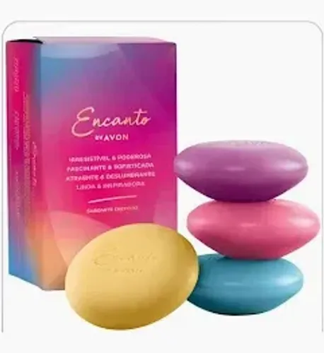 Sabonete Avon Encanto 4x80g Original | Promoção | Apenas 2 Caixas