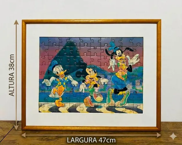 Quadro Quebra-Cabeça Antigo Grow Disney Rio De Janeiro Copacabana
