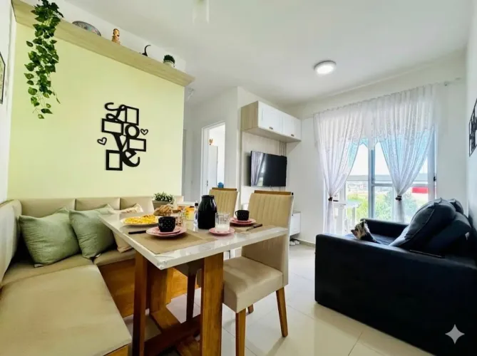 Apartamento semi mobiliado à venda no Aristocrata São José dos Pinhais | 2 quartos (1 suí