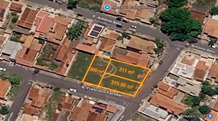 Terrenos à Venda (esquina) no Jardim São José em São José do Rio Pardo