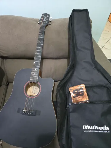 Violão Giannini aço + bag + jogo de cordas