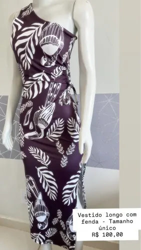 Vestido longo tamanho único
