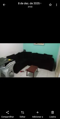 Sofá de canto preto