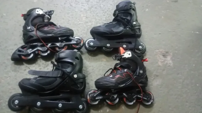 2 par de patins oxelo Semi novos