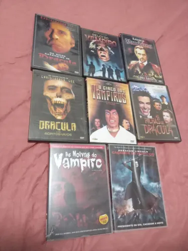 Lote 8 DVDs filmes vampiro Drácula