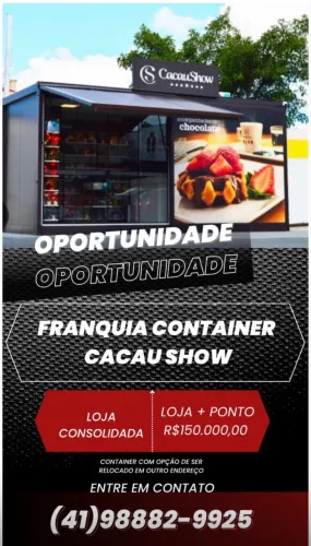 Contêiner cacau show 