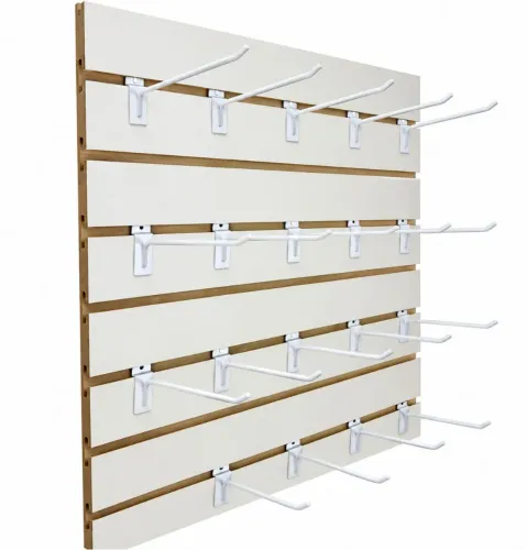 Painel Canaletado Mdf Branco com Ganchos