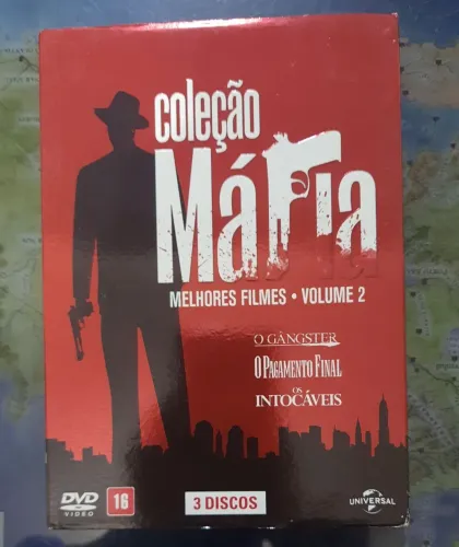 Coleção Máfia box com 3 filmes: O Gangster, Os Intocáveis, O pagamento final