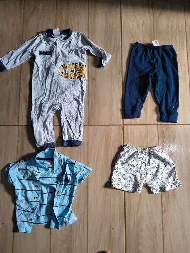 46 peças de roupa infantil para bebê masculino 