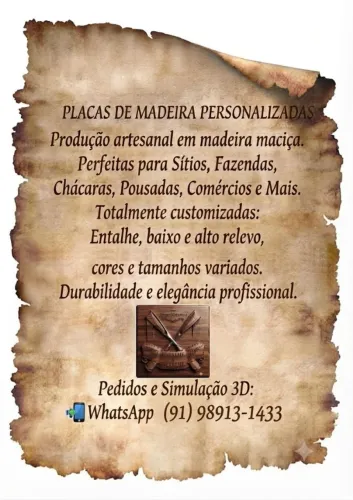 PLACA personalizada para chacaras e sítio. Feita em madeira de lei. * WhatsApp 