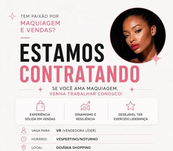 Vaga para Vendedora Líder