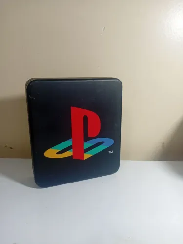 Lata com carteira da playstation ORIGINAL