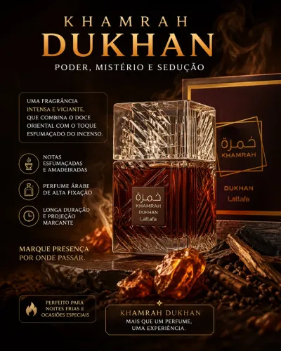 Perfume árabe Khamrah Dukhan