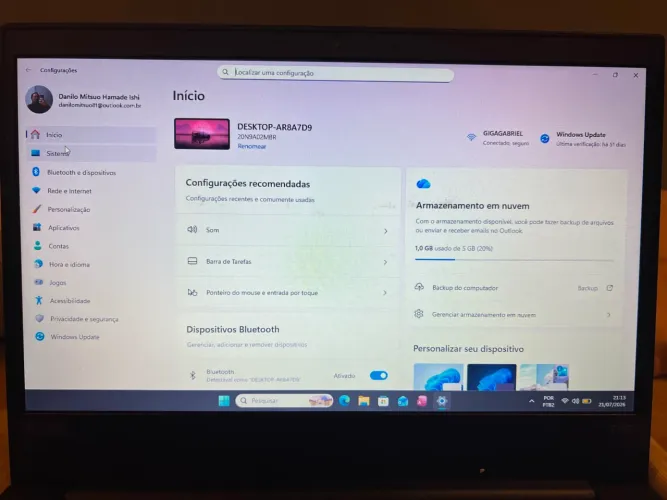 Computador gamer e estudos! Impecável!