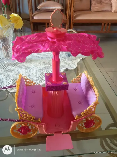 BARBIE COLLECTOR CARRUAGEM PRINCESS CHARM SCHOOL HORSE MATTEL