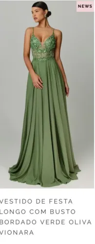 Vestido de festa ( verde oliva da loja majeste