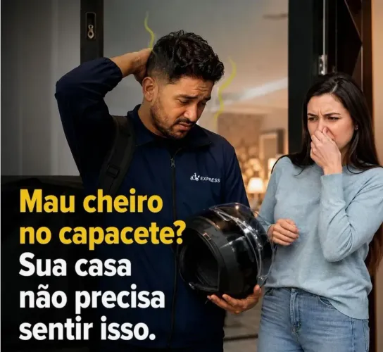 Higienização de capacete
