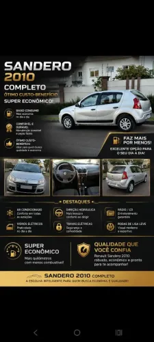 Renault Sandero Authentique Hi-flex 1.0 16V 5P 2010