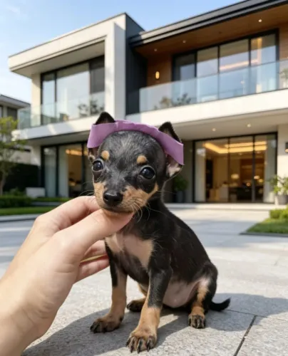 Mini Pinscher Encantadora e Brincalhona
