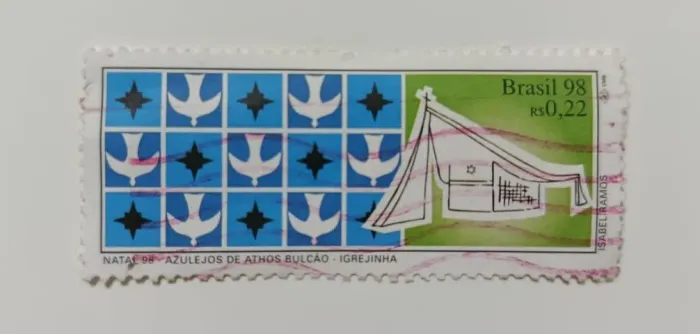 Selo postal - azulejos - Isabel Ramos