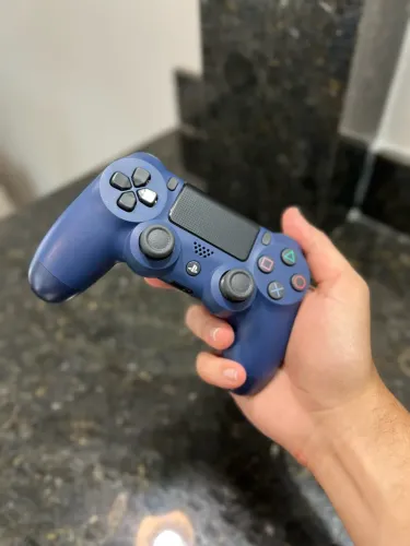 Controle Dualshock 4 Sony sem fio ORIGINAL - Azul Noturno + cabo USB 2.0 de 3m de brinde