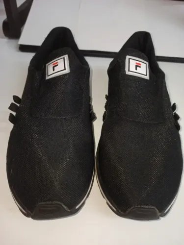 Tênis Fila Preto Slip-On (Sem Cadarço) - Tamanho 38