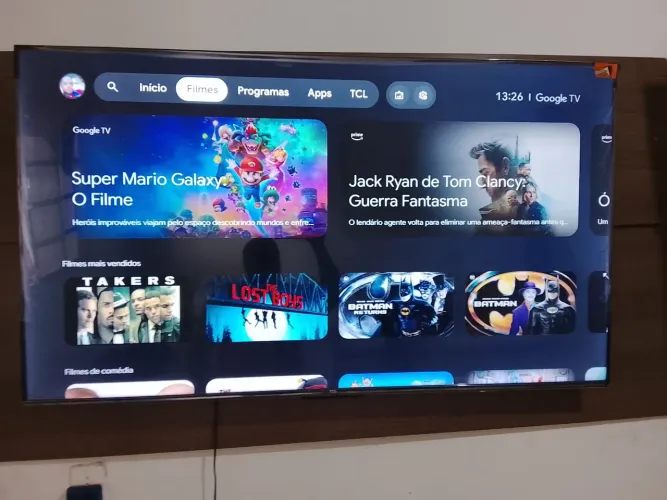 Cinema na sua casa smartv tcl 55 polegadas 4k Full HD 