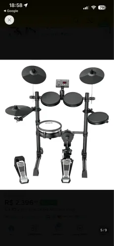 Bateria eletrônica Aroma Tdx-15