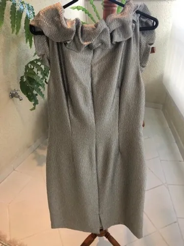 Vestido para festa cor prata - Adrianna Pappel