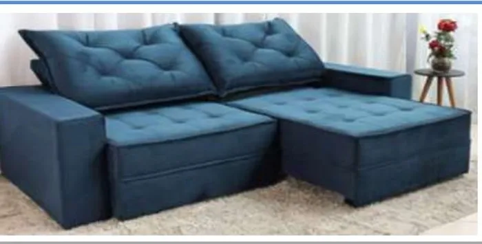 Sala sofá retrátil e reclinável