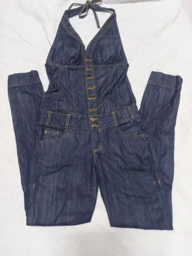 Macacão jeans LEE fem Tam 38/40