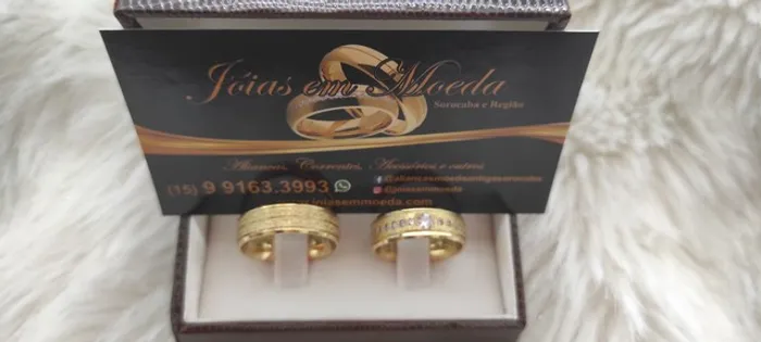 Alianças de Moeda Antiga Casamento Noivado Compromisso 