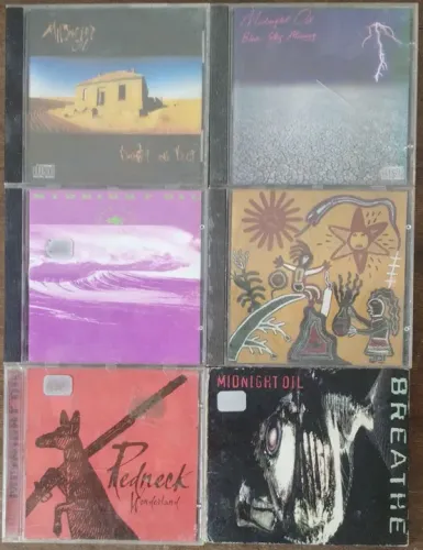 Lotes de CDs da banda Midnight Oil