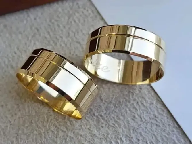 Alianças Casamento Compromisso Estilo Buvgary