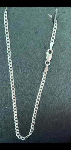 Pulseira de prata 925 modelo grumet 20cm<br>