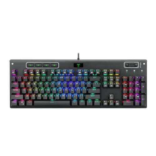 Teclado Gamer Mecânico T-Dagger Adriatic RGB Switch Blue - WZetta