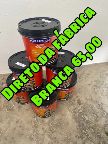 Tinta branca $$ 65 reais ótima qualidade boa cobertura 