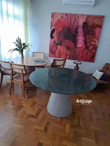 Mesa cone mármore verde Guatemala 1.10