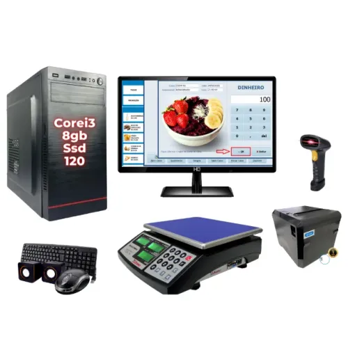 Kit Automação Comercial para Açaiteria + Sistema de Automação Não Fiscal