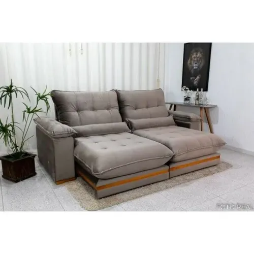 Sofá Retrátil Reclinável Ibis 2.30m molas ensacadas!! Rf88m