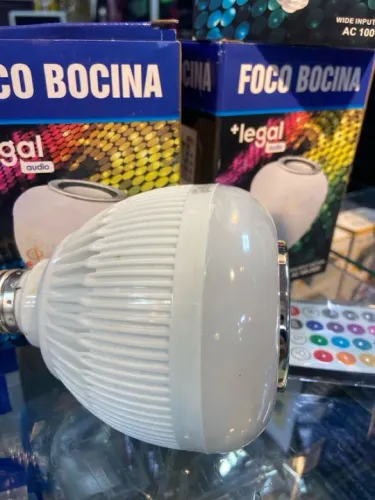 Lâmpada Bulbo RGB Som pelo Bluetooth Decoração 