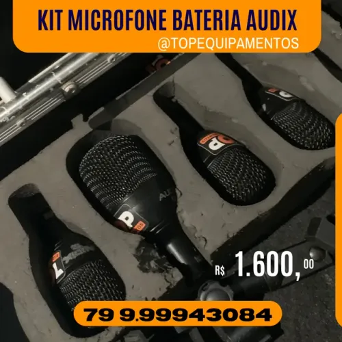 Kit microfone para bateria Audix