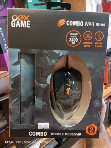 Combo gamer mouse + Mousepad Oex War